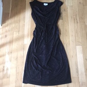 Heathered black maternity dress, size Small
